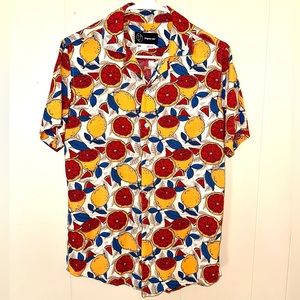 Printed Button Down Shirt